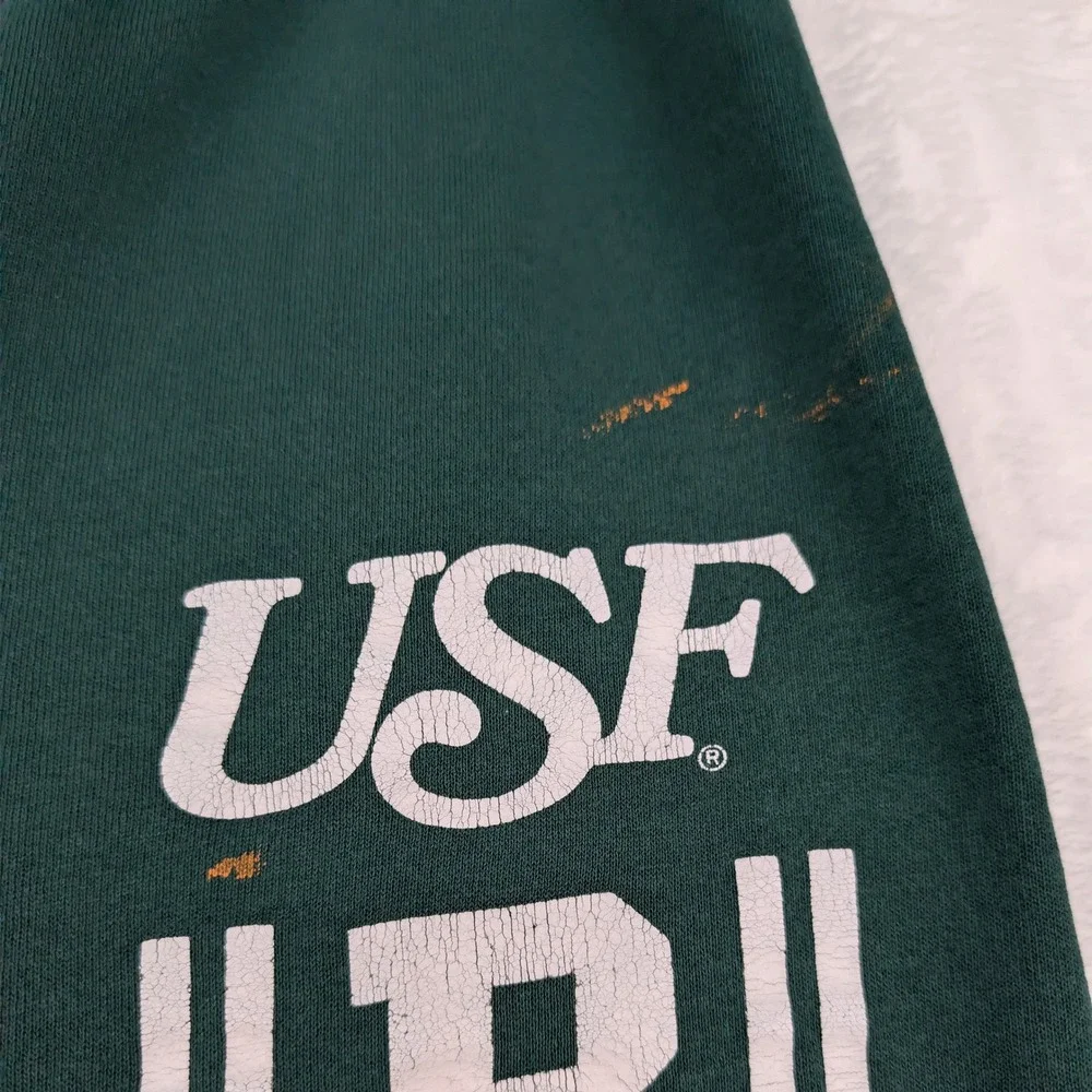VTG Soffe Sweats USF Bulls Sweatpants Men's L Green Joggers NCAA Made in USA 90s